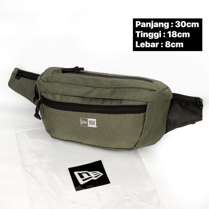 MLB Waistbag New Era Explorer Tas Pinggang Pria Import - Hijau /New 2025