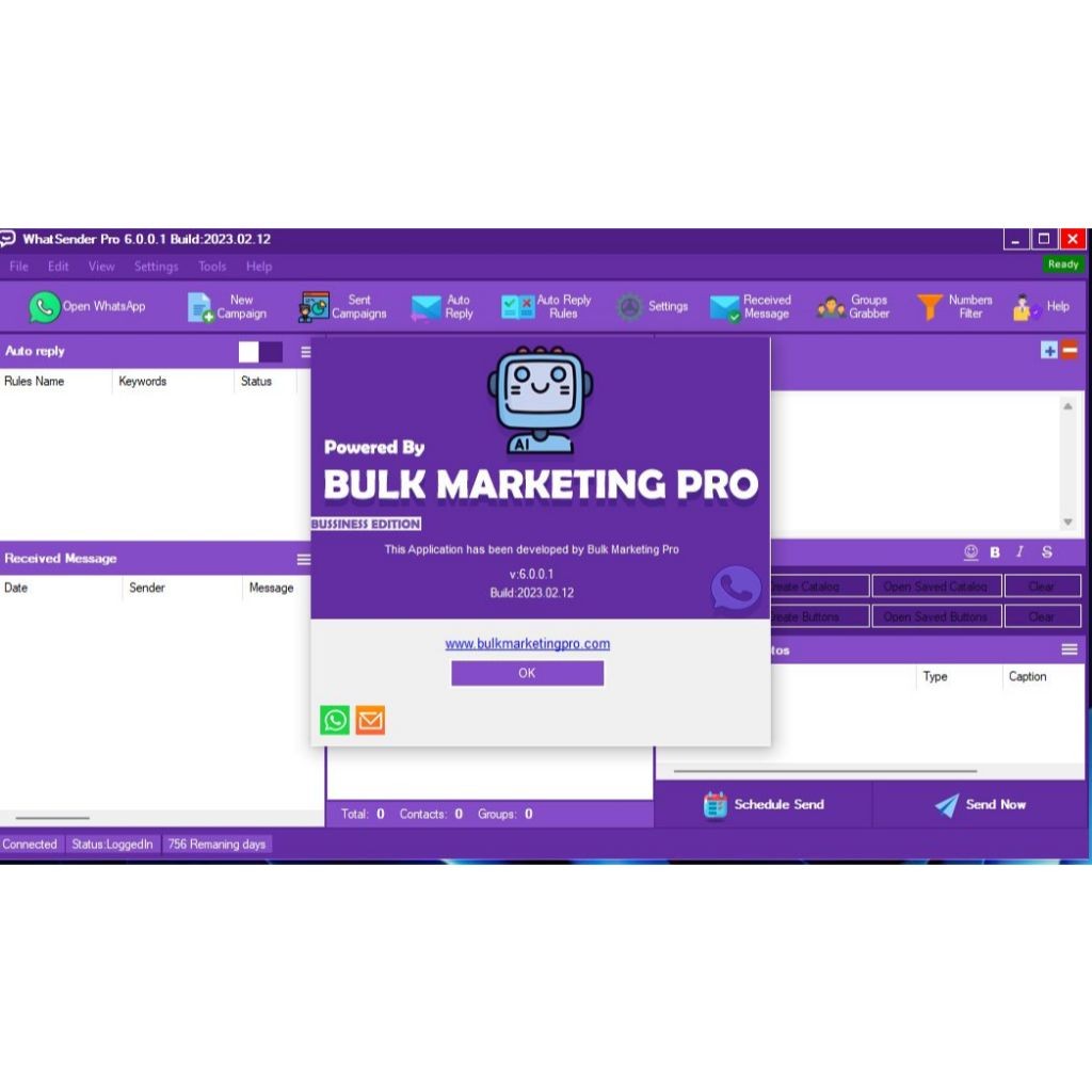 WHATSAPP SENDER PRO VERSI TERBARU LIFETIME | WA BULK SENDER | WA SENDER | KIRIM WA MASSAL