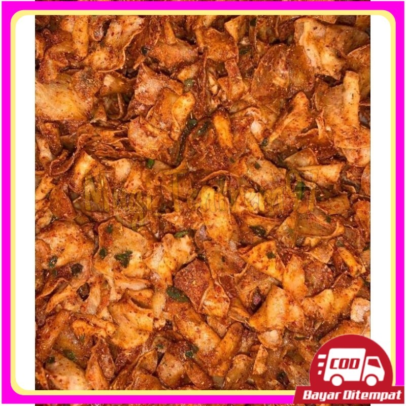 

1KG KERIPIK SINGKONG KRIWIL PEDAS DAUN JERUK