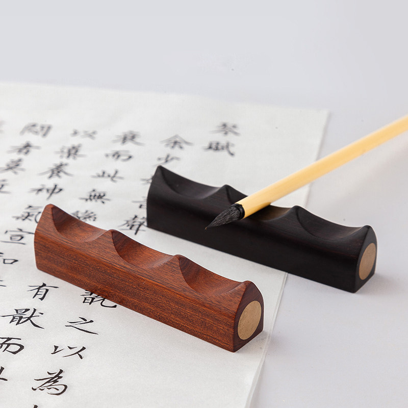 

Wooden Root Brush Pen Holder Calligraphy Paperweight Chinese Brush Pen Rest Painting Pen Rest Office School Stationery Supplies