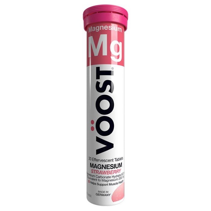 Voost Magnesium Strawberry Effervescent Tablets 20 Pack
