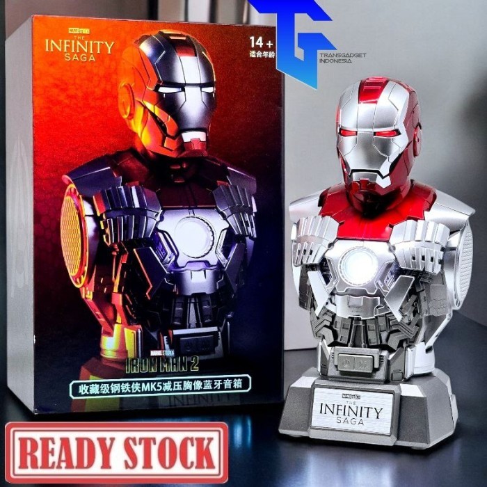 KillerBody x KBGO MARVEL STUDIOS Iron Man MARK V MK5 Pressure Relief Bust Bluetooth Speaker