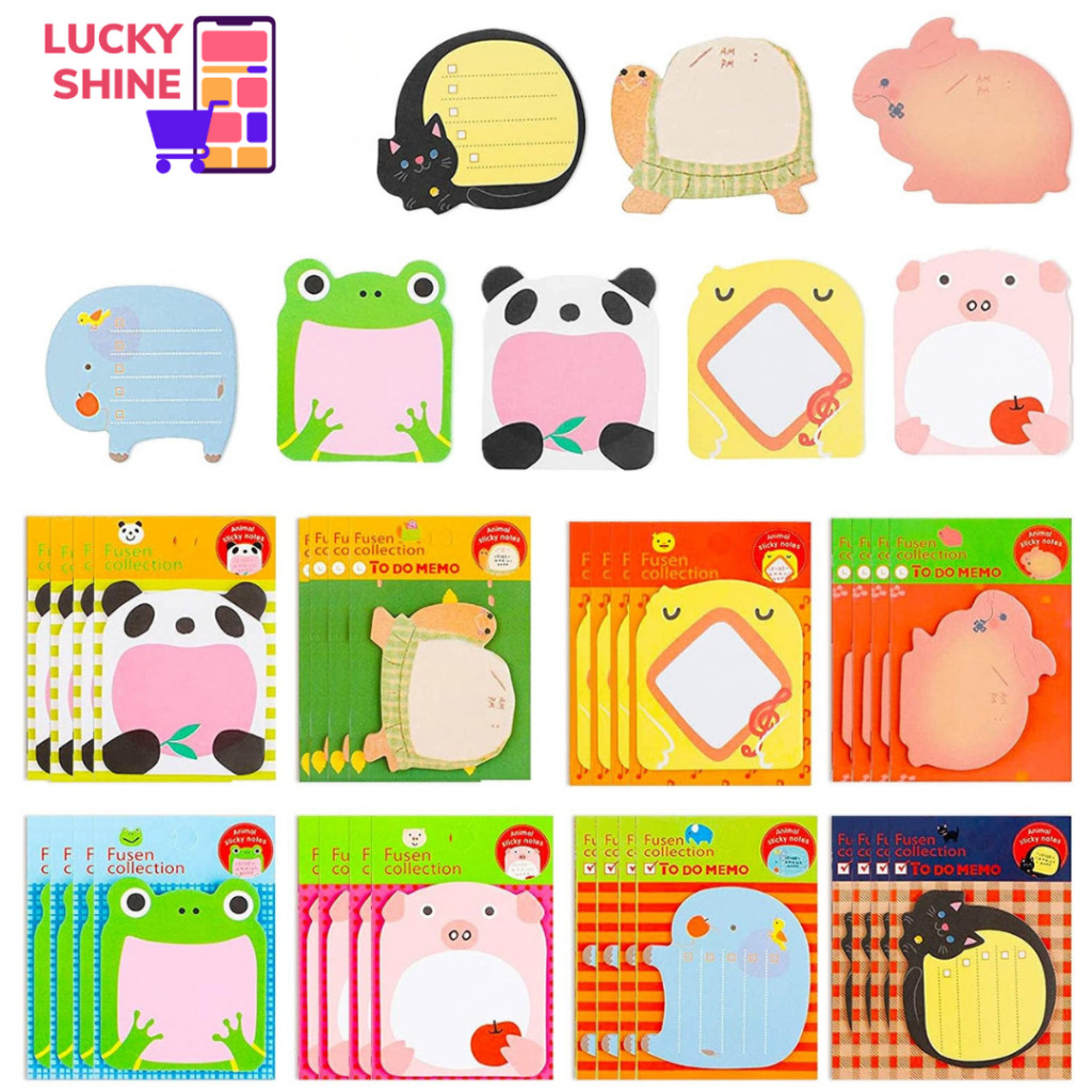 

CT 20 LEMBAR STICKY NOTES ANIMAL / TEMPELAN KERTAS CATATAN MEMO PAD MOTIF KARAKTER HEWAN UNIK
