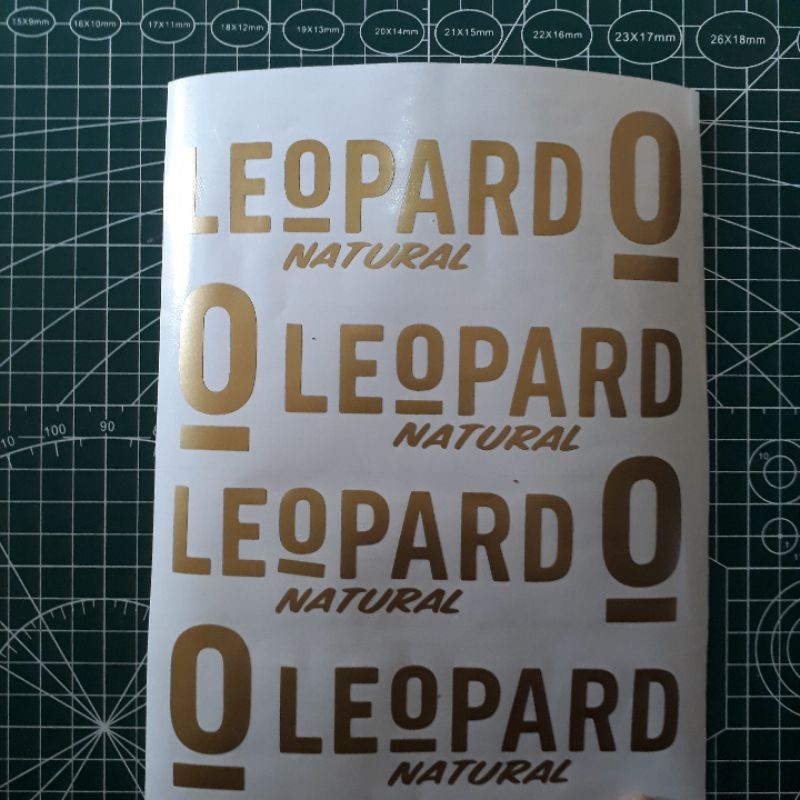 

STICKER STIKER LEOPARD GOLD