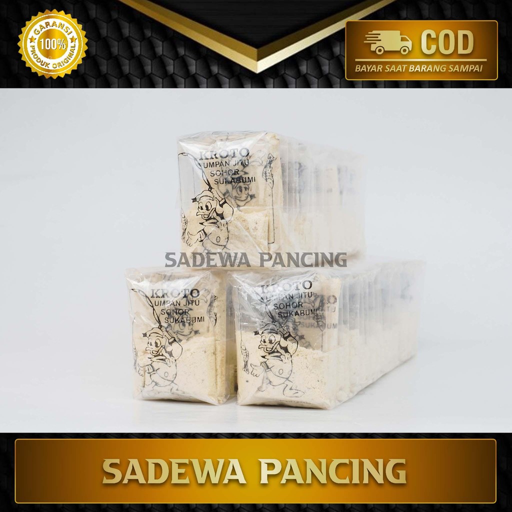 Umpan Tepung Kroto (Asli Sohor Group Sukabumi) | 1 Pak Isi 20 Bungkus