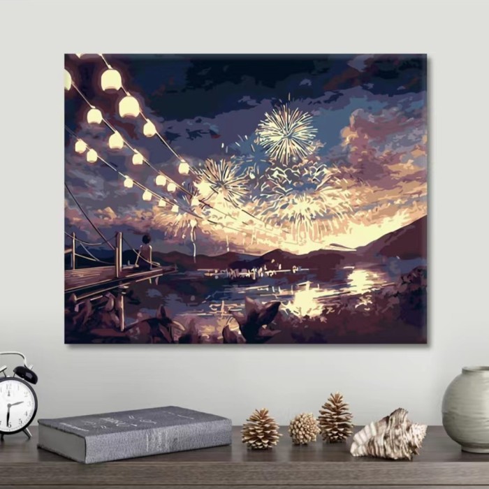 

DIY Painting Canvas Paint By Number kit Lukisan 40x50cm - H015