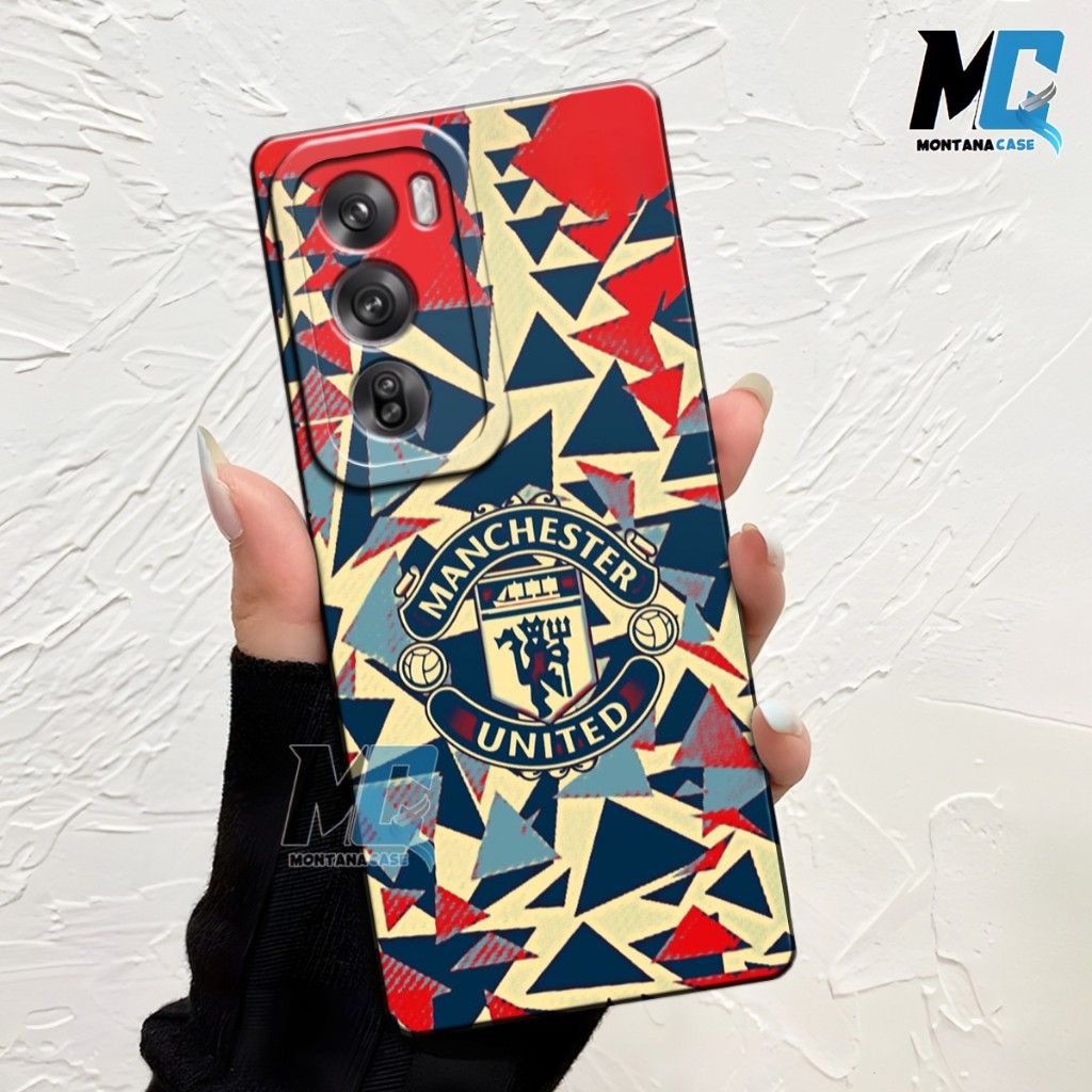 Lilystore- Soft Case Oppo Reno 12 2024 - Casa Fusion Motif Manchester United Softcase Oppo Reno 12