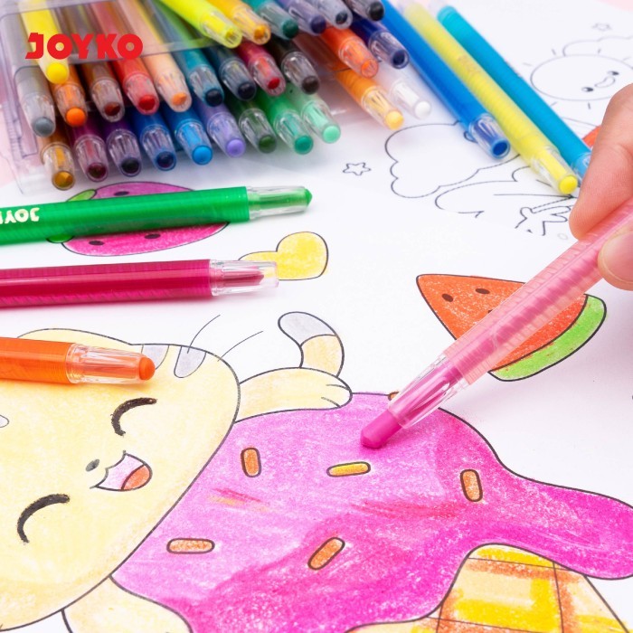 

Krayon Putar Twist Crayon Joyko TWCR - TWCR-12S-12Wrna