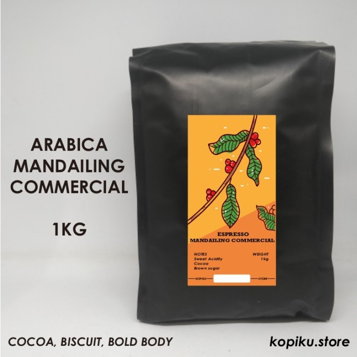 

[PROMO] Kopi Arabika Mandailing 1kg | Roasted Commercial Espresso - Giling Halus
