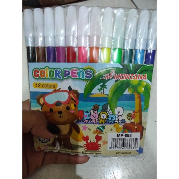 

(1pack) Spidol 12 warna montana MP888