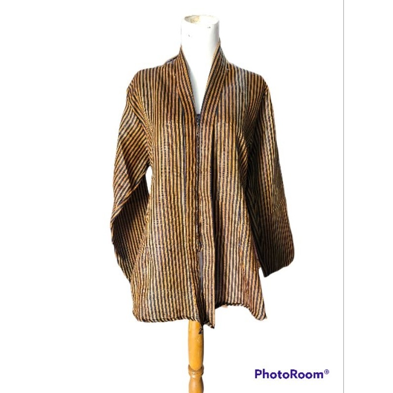 Kebaya lurik Kartini baju Adat Jogja seragam Nikah atasan tradisional Lurik