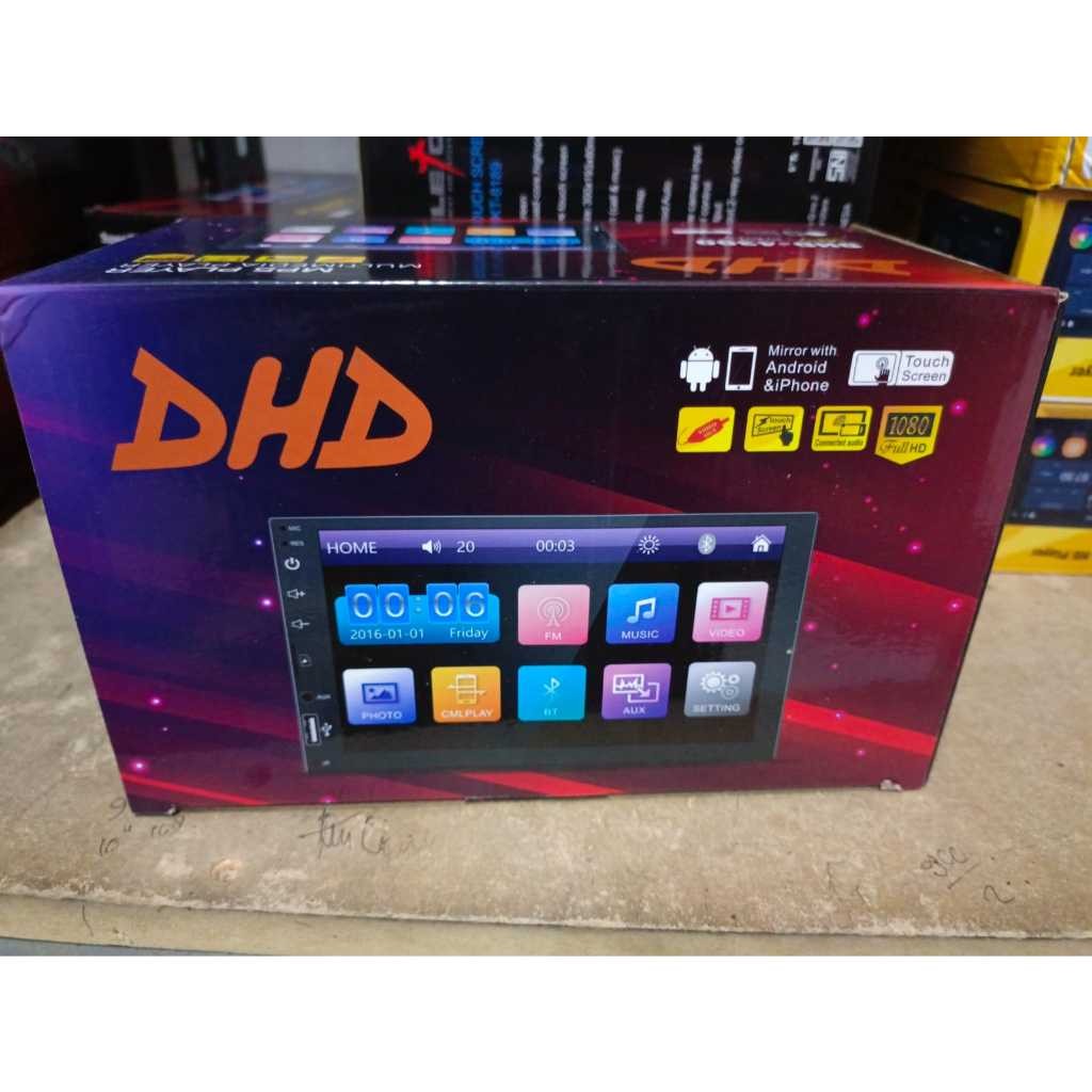 TV mobil Android Headunit android mobil merk DHD 9" Ram 2/32