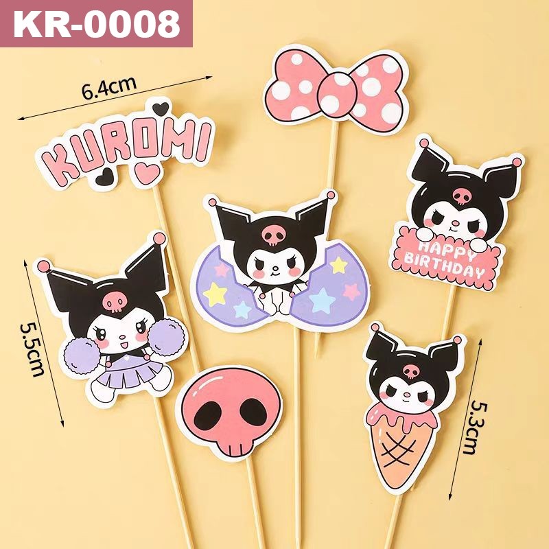 

TOPER KUROMI ATAU CINAMOROL KARAKTER TUSUK MURAH/HIASAN KUE ULANG TAHUN