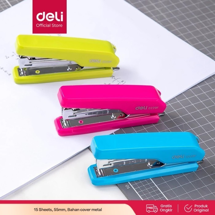 

BOBOMART X Deli E0229F Stapler/Hekter-Durable #10 15sheets