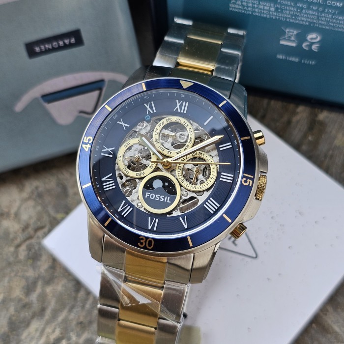 Fossil Grant Automatic ME3141  Jam Tangan Pria Chrono Multifunction  Bergaransi full set