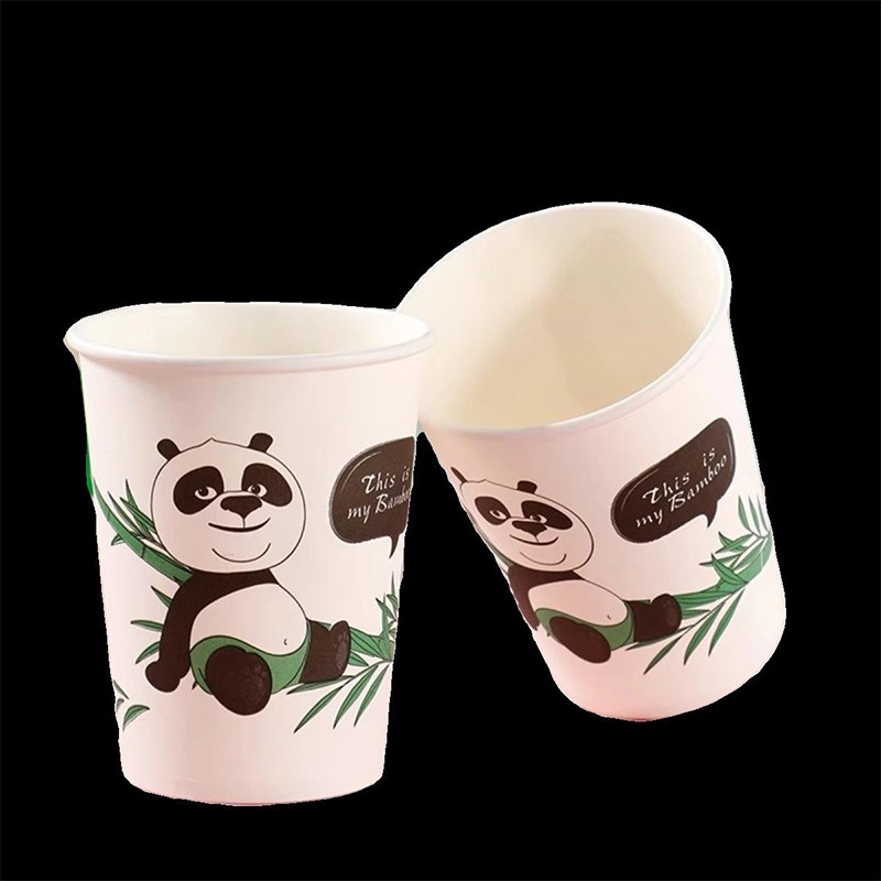 Kawaii disposable paper cup office tea cup household thickening cute soy milk cola water cup wholesa