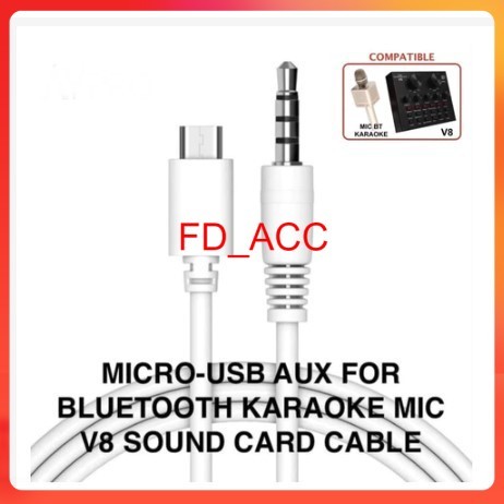 FD Kabel Micro Usb to Aux Jack 3.5mm Converter Audio 1M