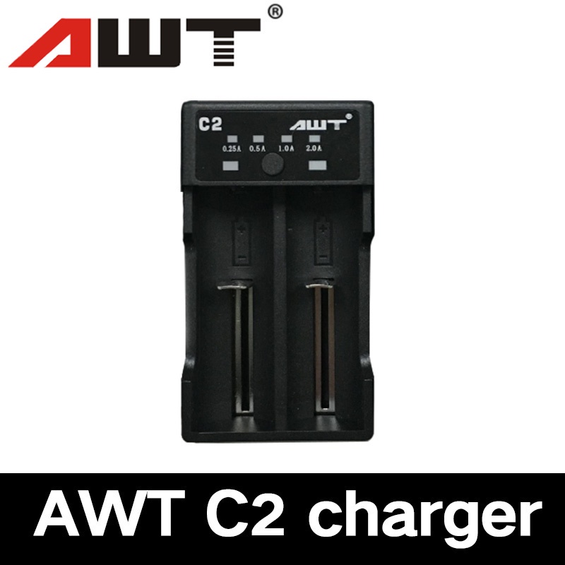 AWT C2 pengisi baterai li-ion awt A2 pengisi baterai pengisian cepat untuk 18650 21700 20700 baterai