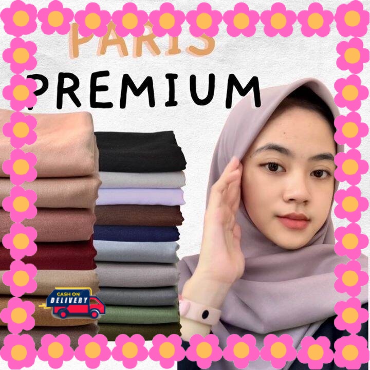 HIJAB WANITA MUDA CASUAL Pashmina Girly Syar i JUMBO / Hijab Polos 180*70cm hijab segi empat premium