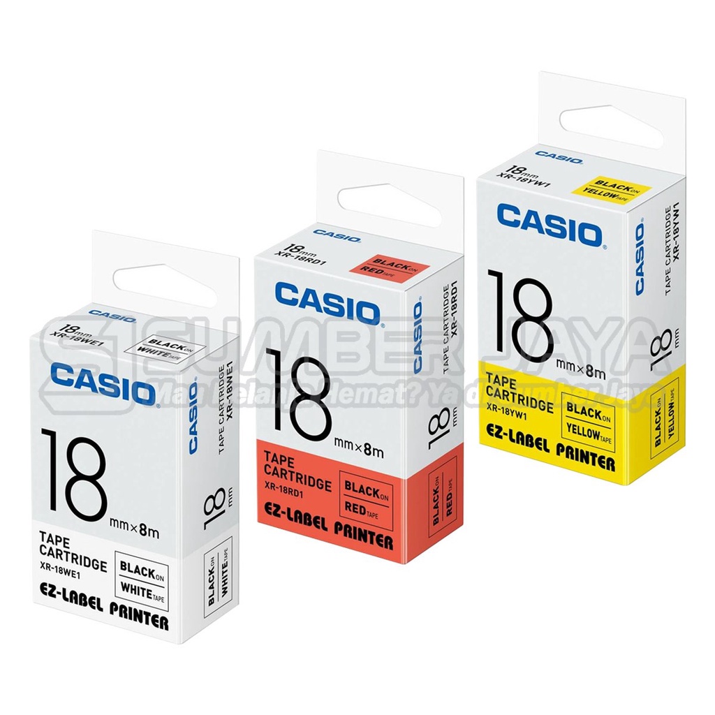 

Casio Print Label Tape Cartridge Pita Label Casio XR-18