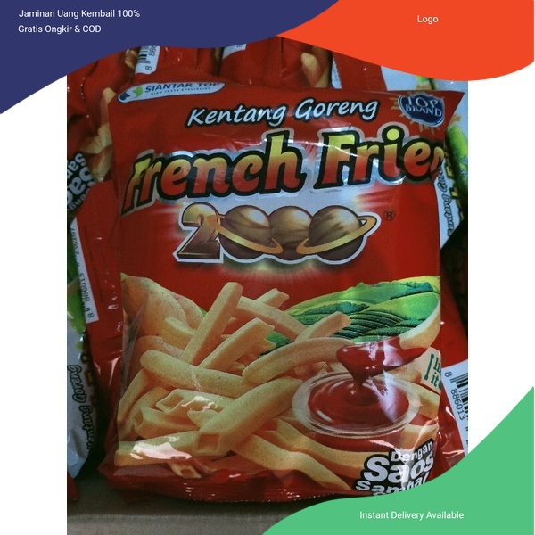 

Cemilan Chiki kentang french fries 138gr