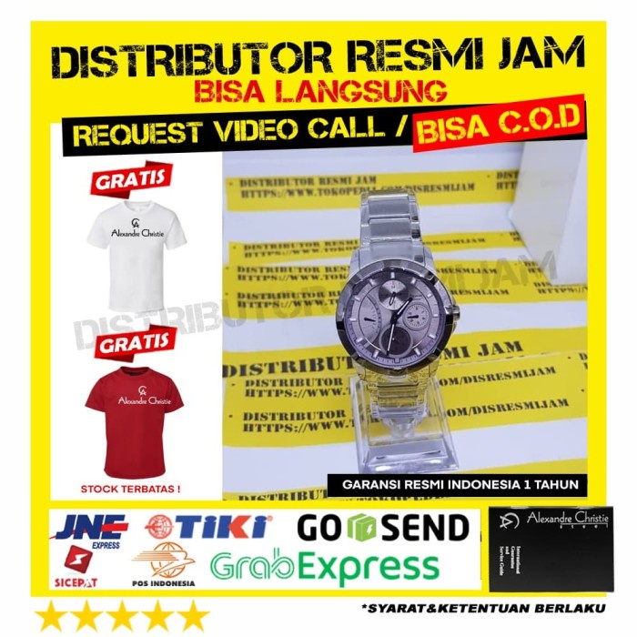 JAM ALEXANDRE CHRISTIE ac2503 ac2503BF ac 2503 GARANSI RESMI 12BULAN