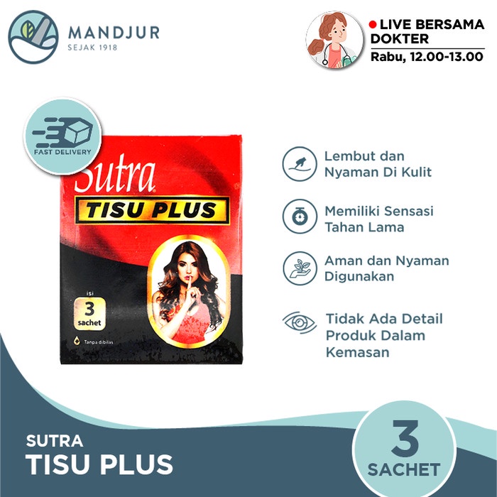 Sutra Tisu Plus Isi 3 Sachet - Sutra Tisu Magic