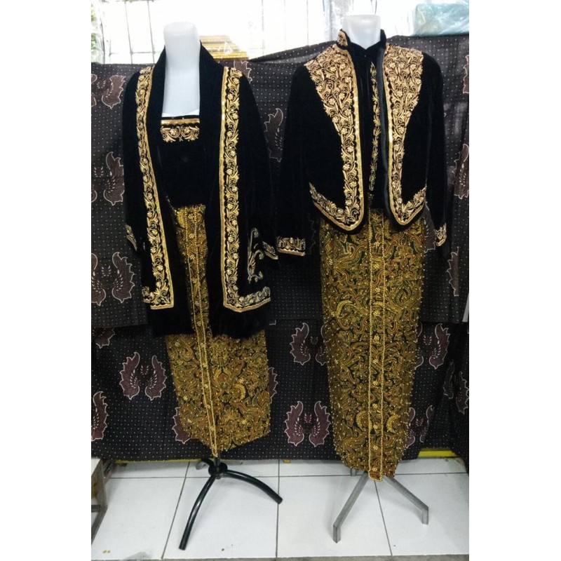 Solo gim kawat alusan sepasang baju pengantin adat jawa solo gim solo