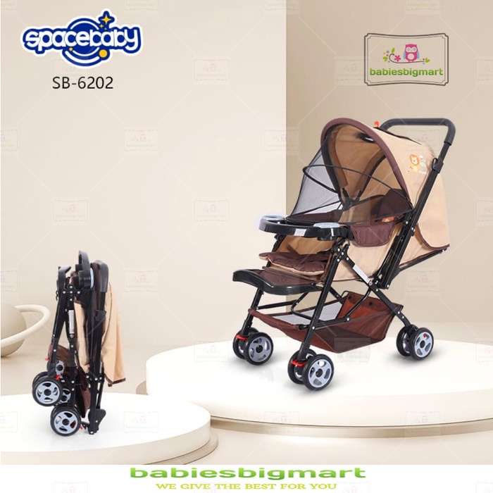 Stroller SpaceBaby SB 6202 Kereta Dorong Space Baby Dorongan 2 Arah