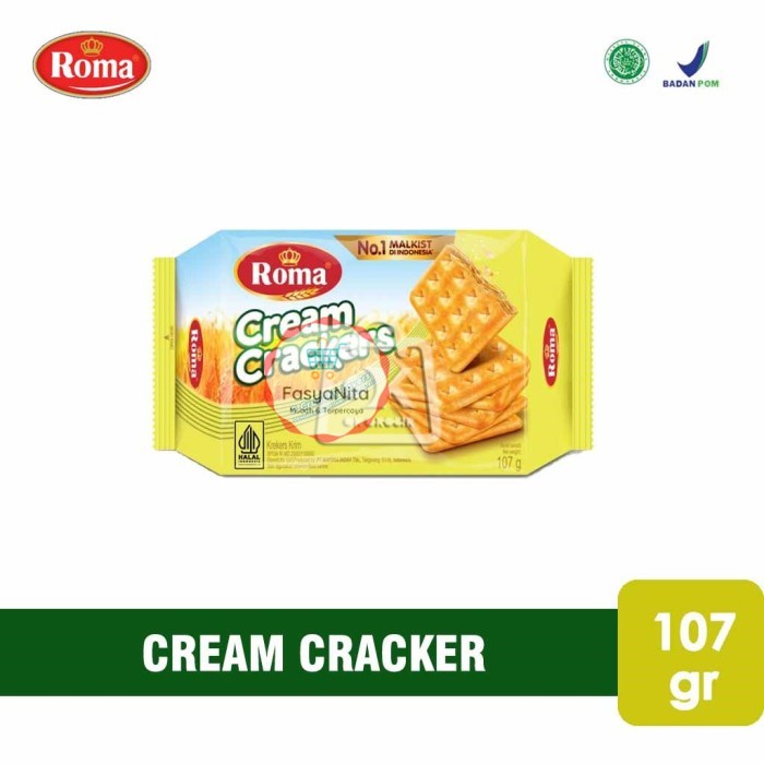 

Roma Malkist Cream Crackers / Biskuit / Krekers (107 gr) - FasyAnita Mart Denpasar