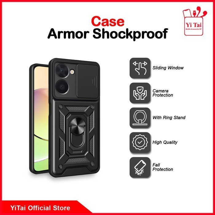 YITAI YC45 Case Armor Shockproof Oppo A3s A5 A9 2020 A15 A15s A16 A16s