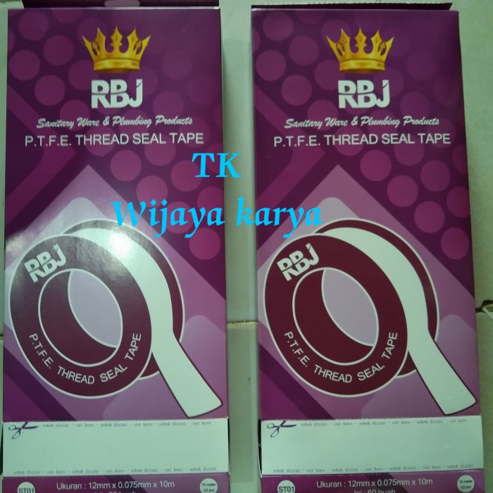 

Seal tape rbj 12mm x 0.075mm x 10 m / harga per pak isi 60 buah