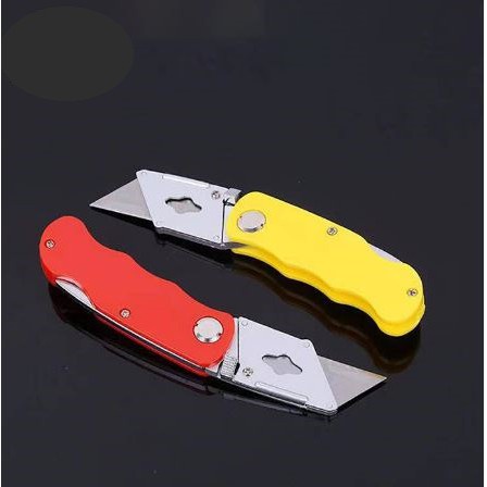 

REAL GRATIS ONGKIR!! Pisau Cutter Lipat Foldable Cutter Knife refil isi 5 pcs