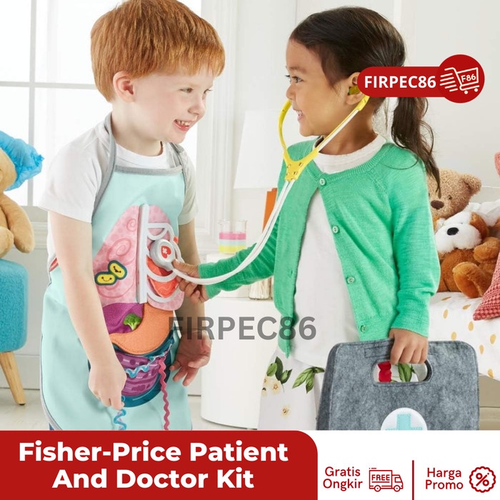 fisher price doctor apron / mainan edukasi dokter satu set