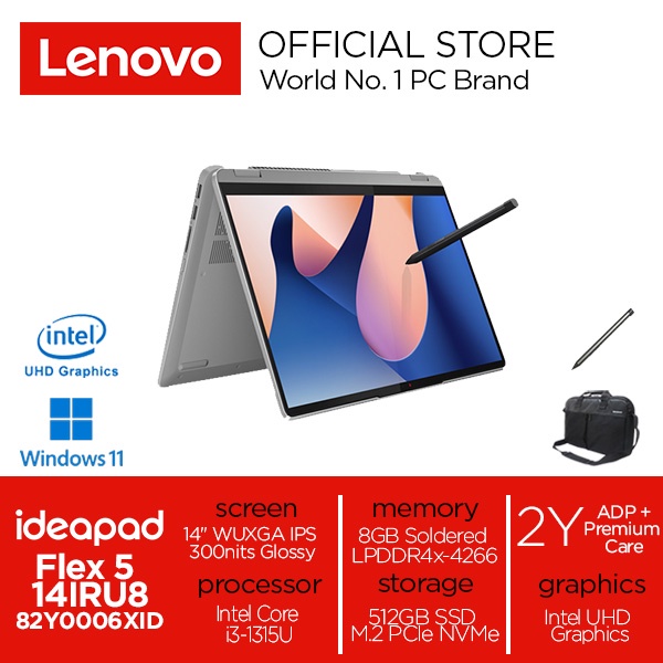Lenovo IdeaPad Flex 5 14IRU8 6XID Core i3-1315U 8GB 512GB 14" W11+OHS