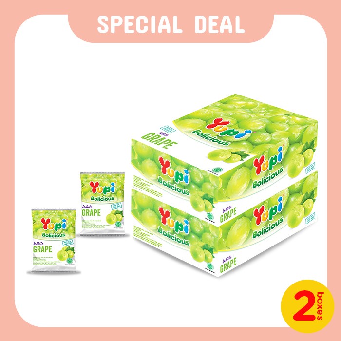 

✨PROMO✨ -Duo Box Yupi Bolicious White Grape