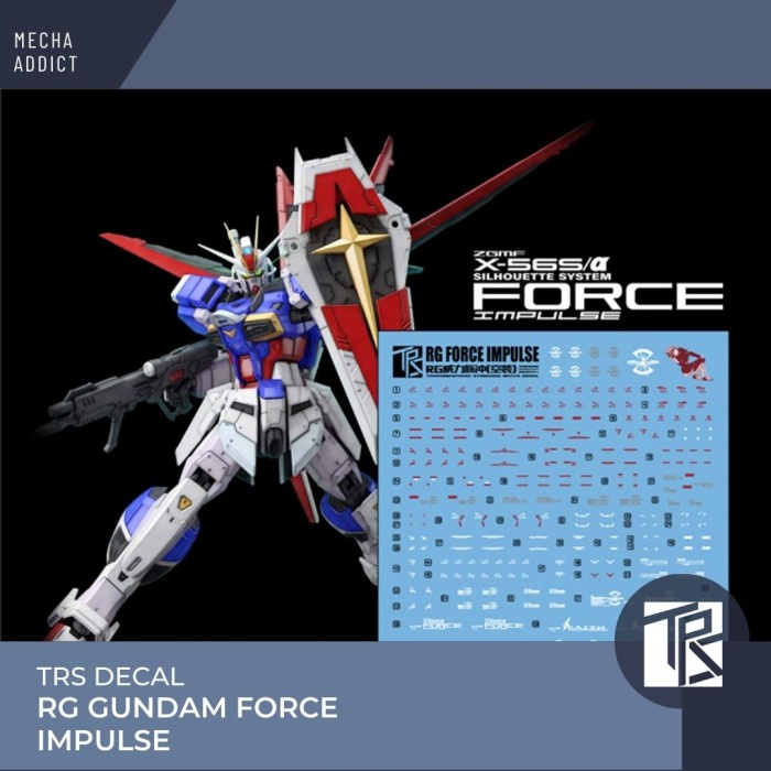 Water Slide Decal RG GUNDAM FORCE IMPULSE by TRS Transamsphere