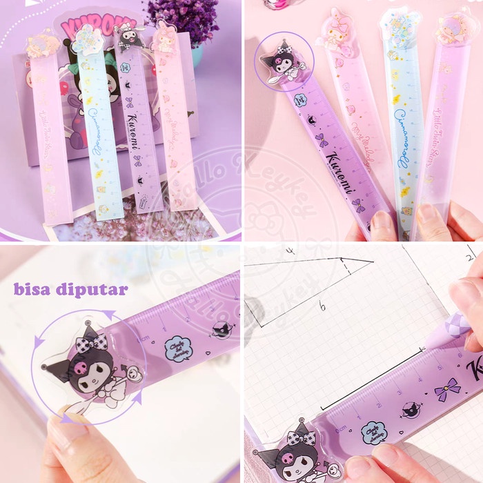 

penggaris melody kuromi little twin stars cinnamoroll sanrio - melody