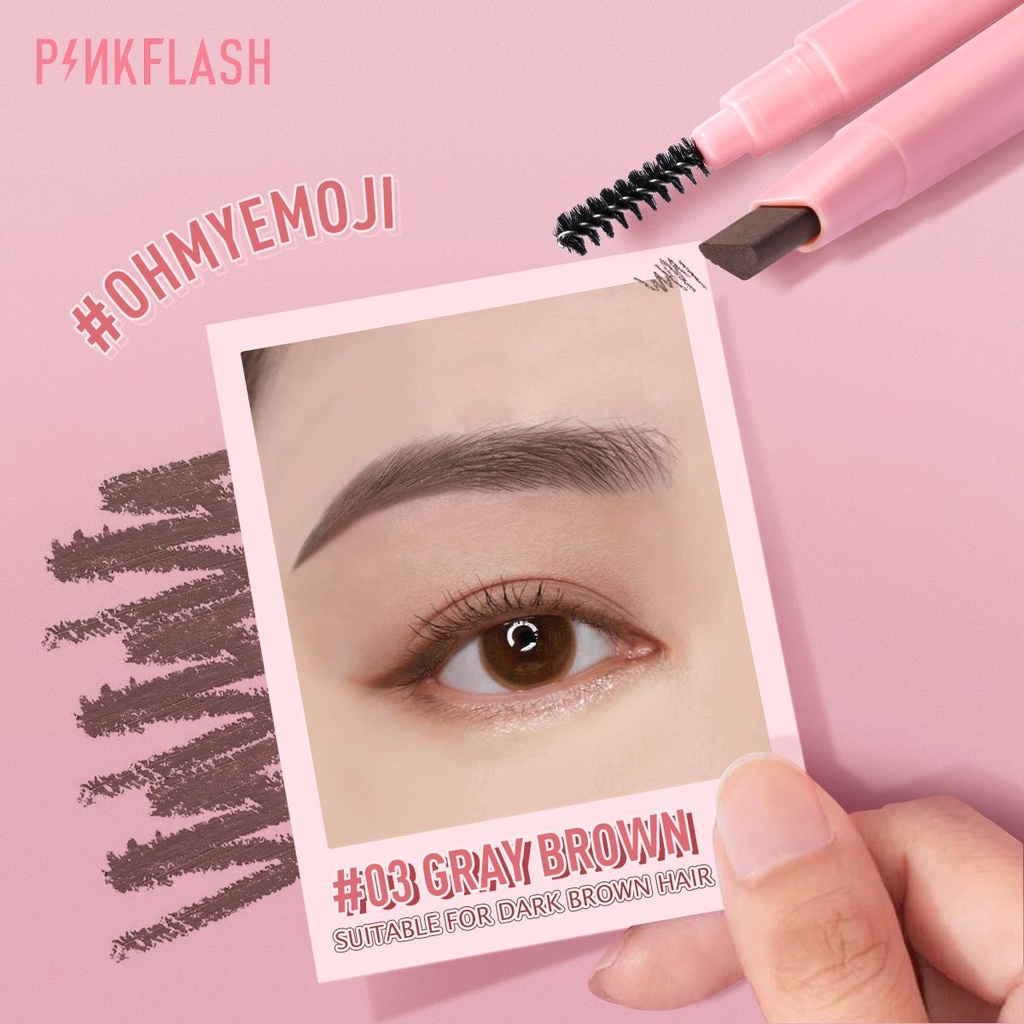 PINKFLASH Pensil Alis Matic - Pinkflash Eyebrow Automatic Murah