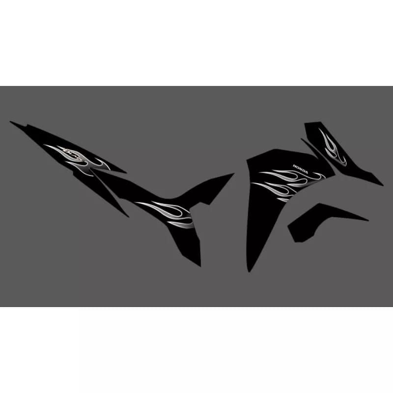 STRIPING STICKER TRANSPARAN BLADE 125 COSTUM API HO