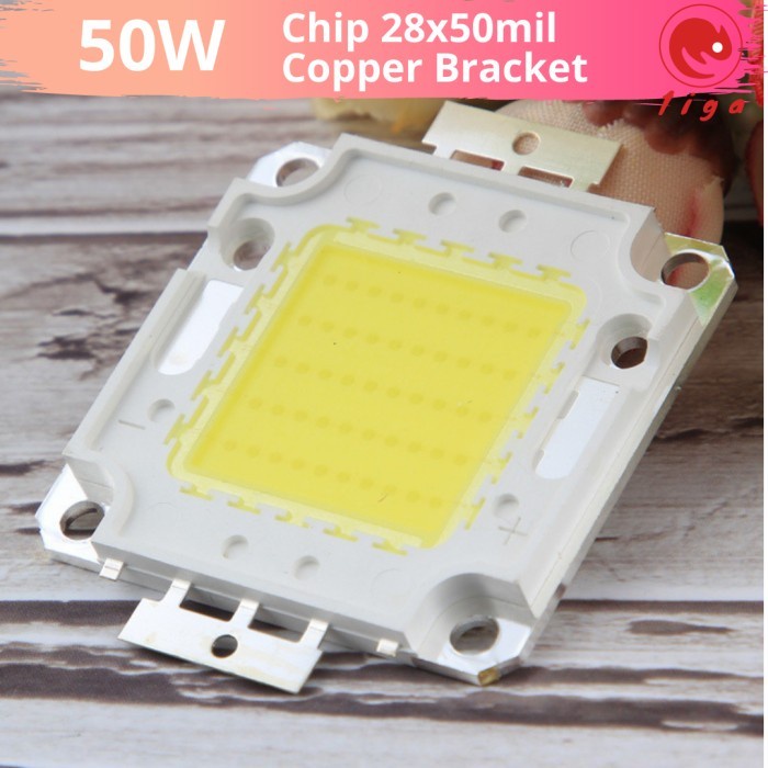 Mata Lampu Sorot LED COB DC 50W 50 Watt - Mata LED Tembak HPL