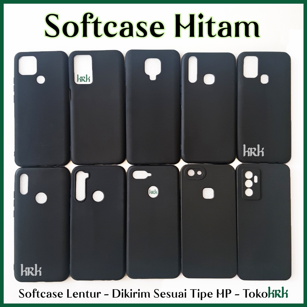 KRK Softcase Hitam INFINIX SMART 4 5 6 Ram 3 HOT 8 9 10 PLAY 10s 10T 11s 11 12i 12 20s 20 5G 2023 30i 30 Play 6+ Plus NFC Case Black Matte Silikon Lentur Polos