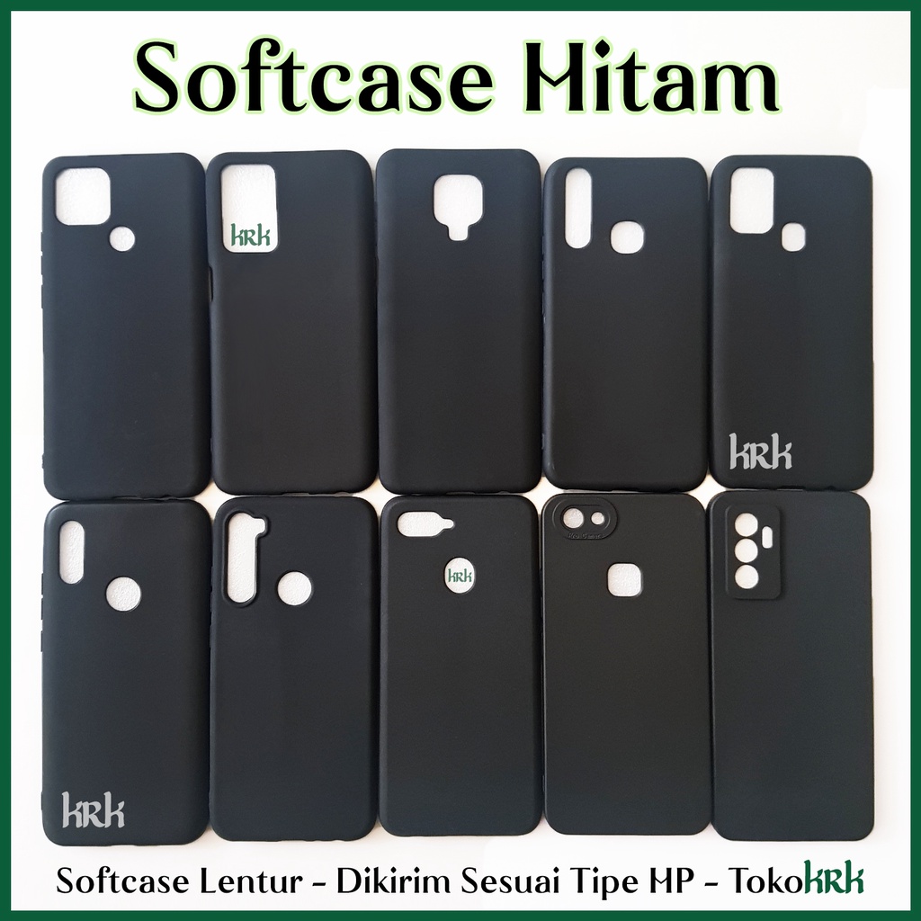 KRK Softcase Hitam Samsung A6 A6+ A8 A8+ A7 2018 A3 A5 2016 2017 Plus Case Black Matte Silikon Lentu