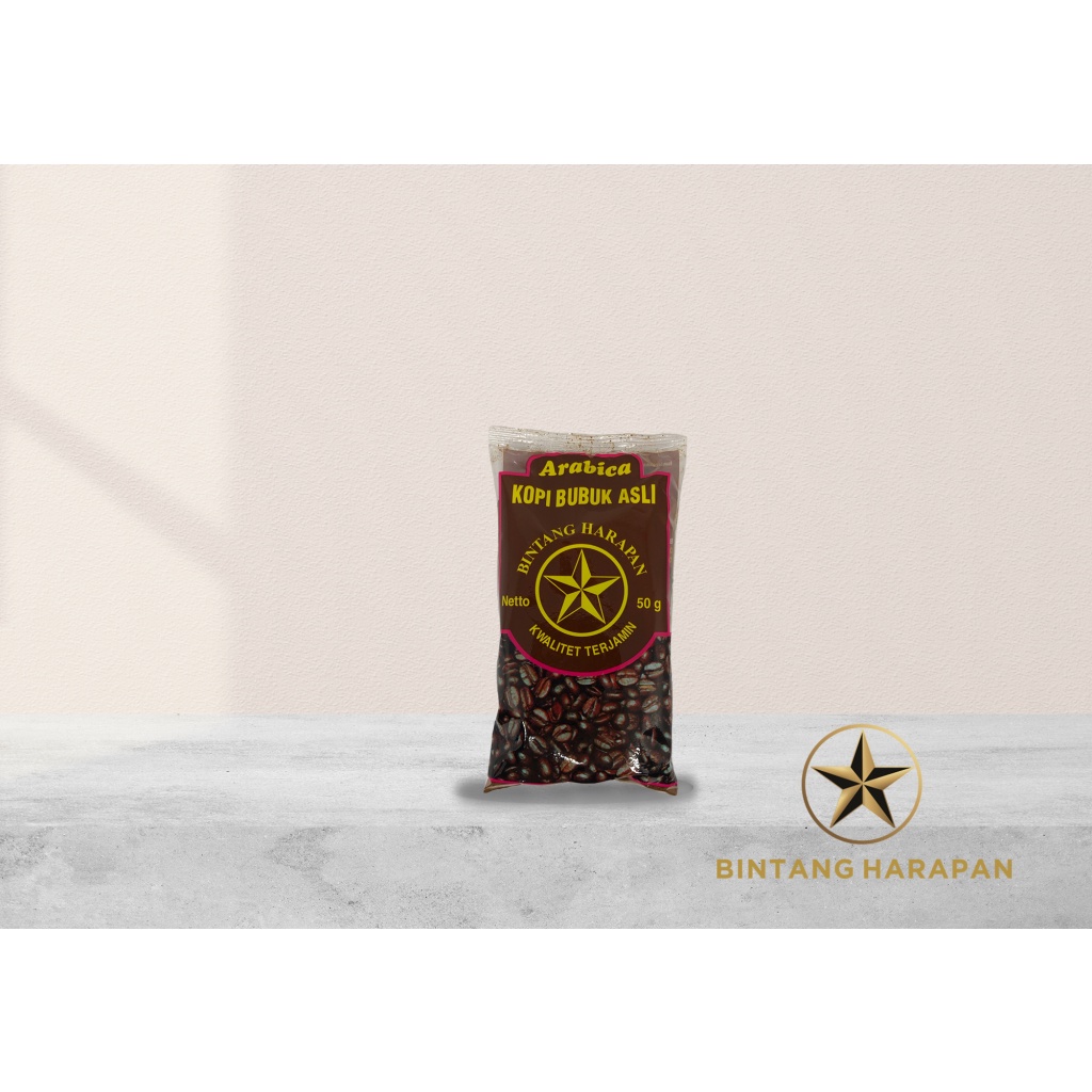 

Kopi Arabika bubuk Bintang Harapan 50 gr