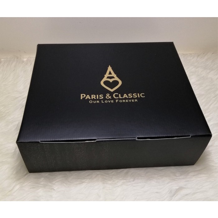 

Tas Paris Classic Free Box Gift Box Branded Hampers Kotak Kado Tas uk. - Hitam