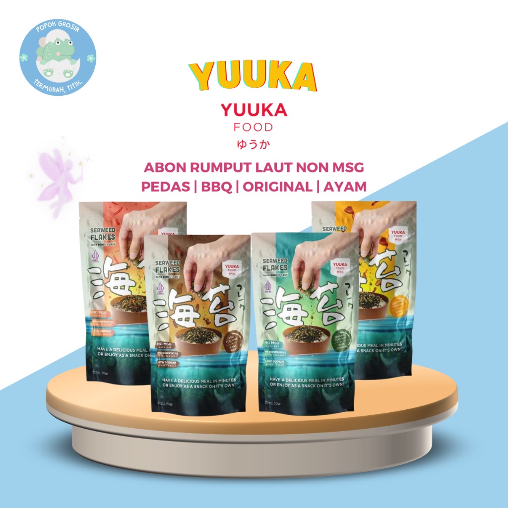 

YUUKA FOOD Abon Rumput Laut / Seaweed Flakes Non MSG 50gr