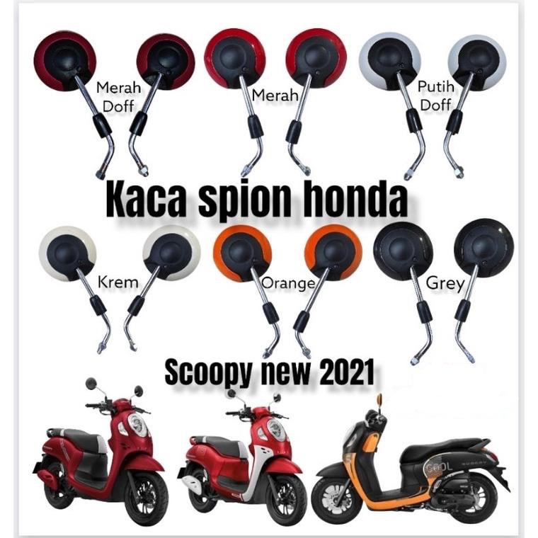 kaca spion Original Honda miror scoopy new 2021 prestige k2f merah doff putih hitam doff gray orange