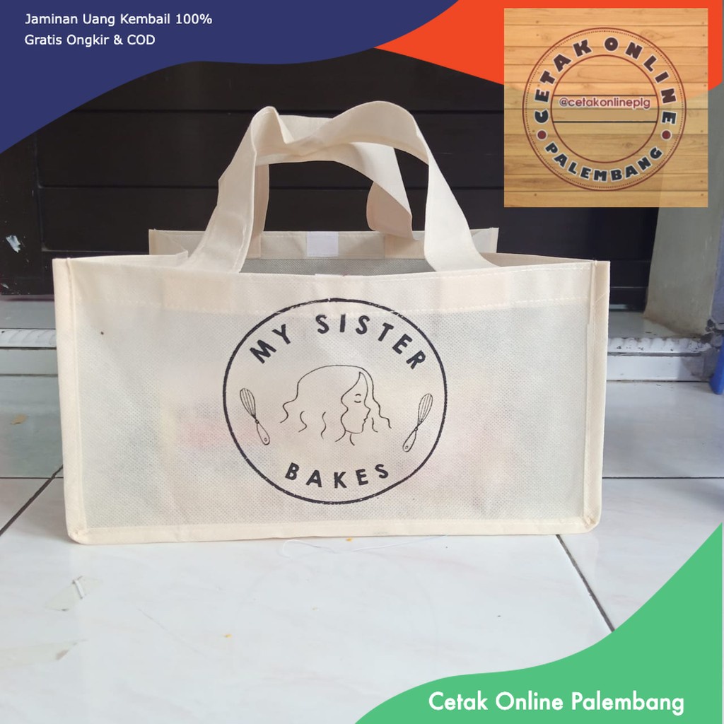 

Terlaris [25x25x15 /20] spunbond 75gsm sablon 1 warna 1 sisi Termurah