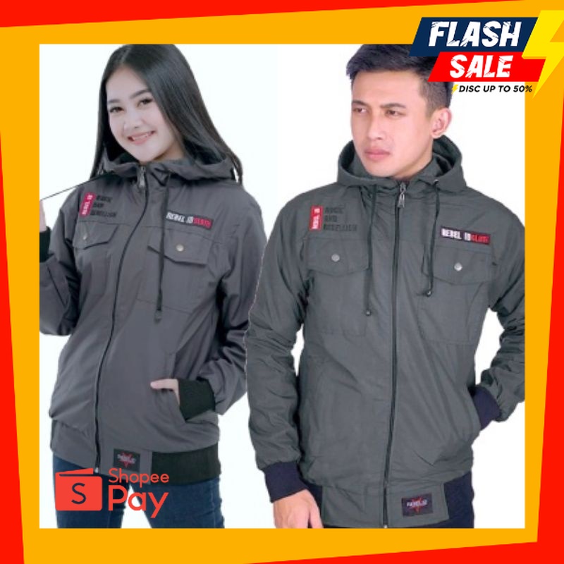OUTFIT JKT48 | TERMURAH Jaket Semi Parka Unisex / Jaket Pria Wanita Original  /Jaket Winbreaker