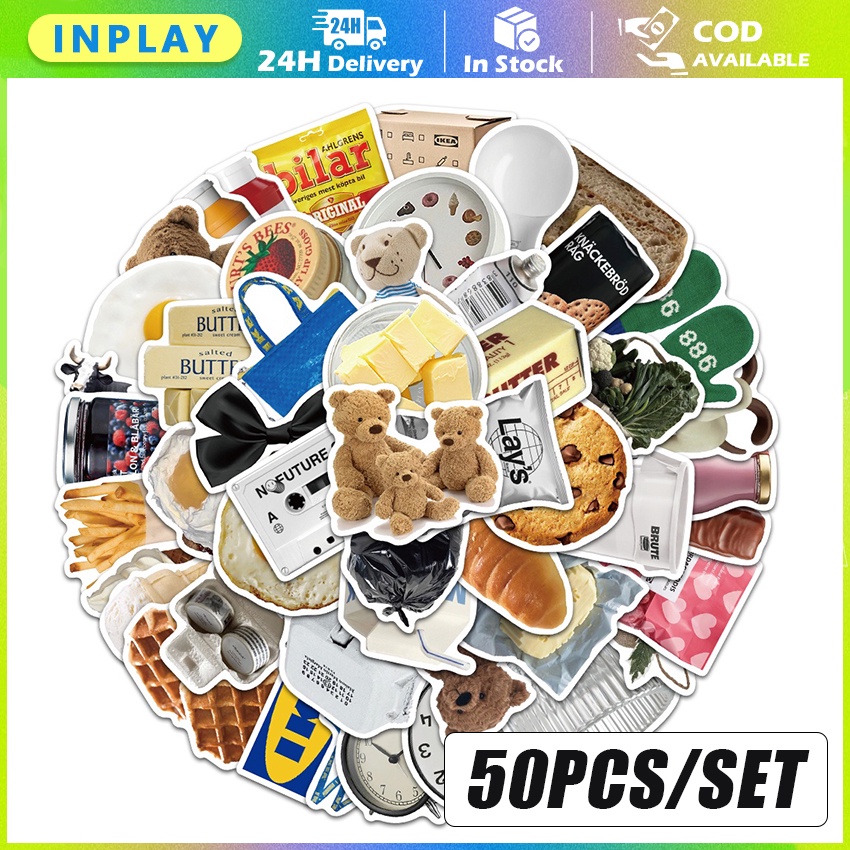 

50Pcs IKEA ins Gaya Stiker / Buku Pegangan Sastra Retro Bernilai Tinggi Stiker / Ipad Ponsel Cangkir Air Stiker Tahan Air Diy